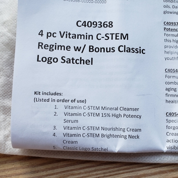 Isomers 4Pc Skincare Line, Vitamin C Serum Regime w/Classic Logo Satchel NWBag - Picture 7 of 14
